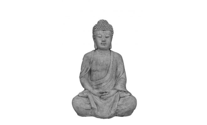 Boeddha, lotus, beton, l 40 cm, b 30 cm, h 61 cm