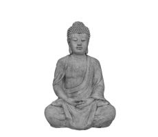 Boeddha, lotus, beton, l 40 cm, b 30 cm, h 61 cm