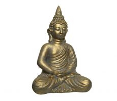 Boeddha, polystone, l 39.5 cm, b 28 cm, h 61cm