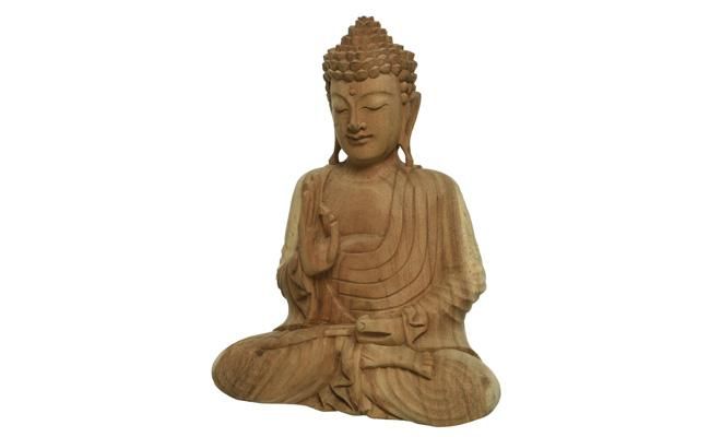 Boeddha suarhout zittend - afbeelding 1