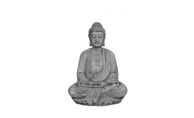 Boeddha, zittend, l 42 cm, b 35 cm, h 57 cm