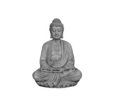 Boeddha, zittend, l 42 cm, b 35 cm, h 57 cm