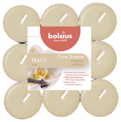 Bolsius Geurtheelicht 4u pk18 True Scents Vanille