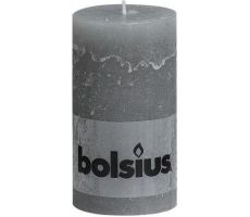 Bolsius, stompkaars, rustiek, grijs, b 7 cm, h 13 cm - afbeelding 1