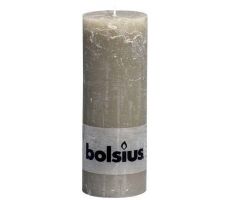 Bolsius, stompkaars, rustiek, grijs, b 7 cm, h 19 cm - afbeelding 2