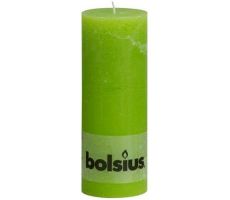 Bolsius, stompkaars, rustiek, lime, b 7 cm, h 19 cm - afbeelding 1