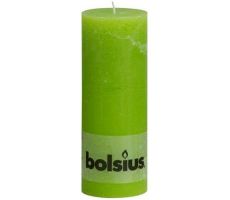 Bolsius, stompkaars, rustiek, lime, b 7 cm, h 19 cm - afbeelding 2