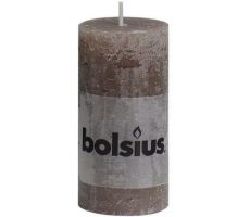 Bolsius, stompkaars, rustiek, taupe, b 5 cm, h 10 cm - afbeelding 2