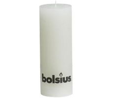Bolsius, stompkaars, rustiek, wit, b 7 cm, h 19 cm - afbeelding 2