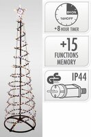 boom 210 cm 756 led waterval ww/ww - afbeelding 2