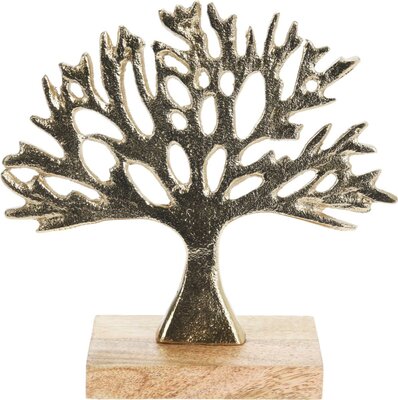 boom aluminium met hout