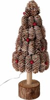 boom dennenappel led 40 cm met bessen - afbeelding 1