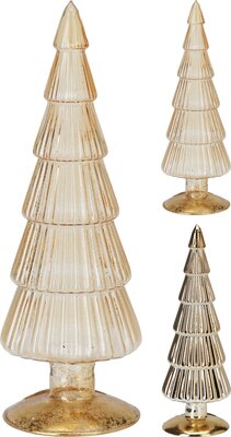 boom glas 25cm c.goud, per stuk