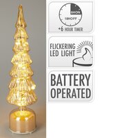boom glas led 40cm amber - afbeelding 2