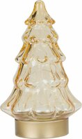 boom glas met led 19 cm amber - afbeelding 1