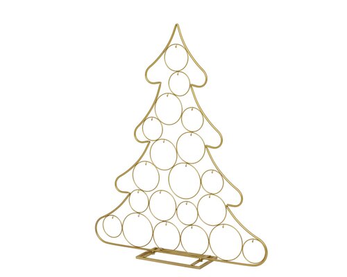 Boom ijzer powder coating w hook, goud, L 81 cm x B 16 cm x H 96 cm