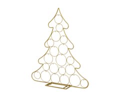Boom ijzer powder coating w hook, goud, L 81 cm x B 16 cm x H 96 cm