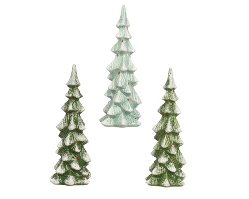 Boom keramiek glaze, assortie, L 10 cm x B 10 cm x H 25,2 cm, keuze uit 1 stuks