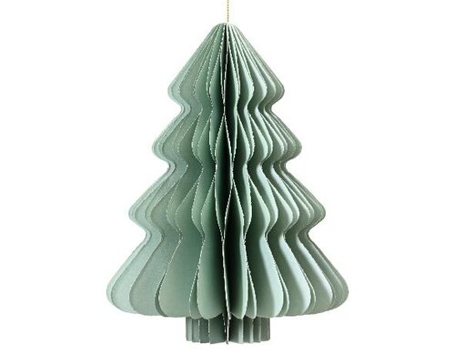 Boom papier, H 15 cm, mint - afbeelding 1