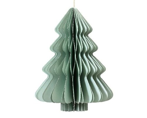 Boom papier, H 20 cm, mint - afbeelding 1