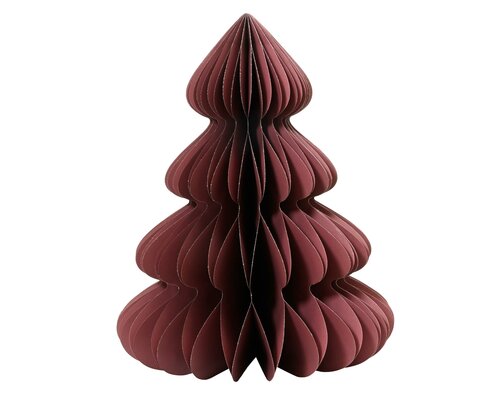 Boom papier, H 60 cm, maroon