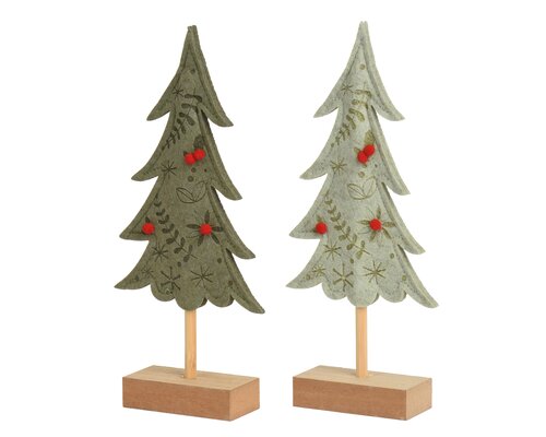 Boom vilt mdf base fsc mix 70%, assortie, L 4 cm x B 11 cm x H 25 cm, keuze uit 1 stuks