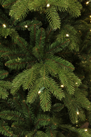 Brampton kerstboom slim groen met 120 led, 974 tips - H155xD102cm - afbeelding 6