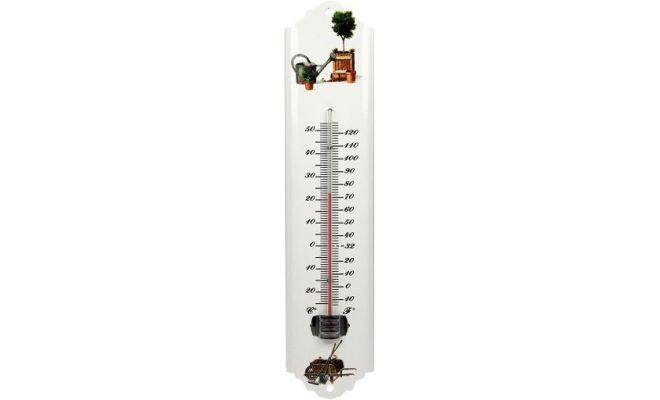 Buitenthermometer l30cm wit - afbeelding 1