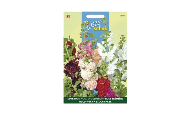 Buzzy® Althaea (Alcea), Stokroos Chater’s dubbelbloemig - afbeelding 1