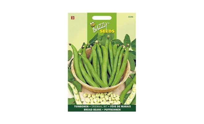 Buzzy® Tuinbonen Driemaal Wit - afbeelding 1