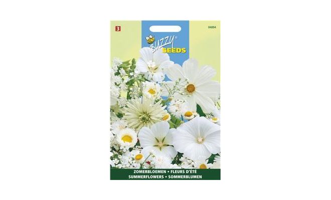 Buzzy® Zomerbloemen Witte Tinten - afbeelding 1