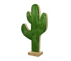 Cactus mangohout emaille l45cm grn, kunstplant
