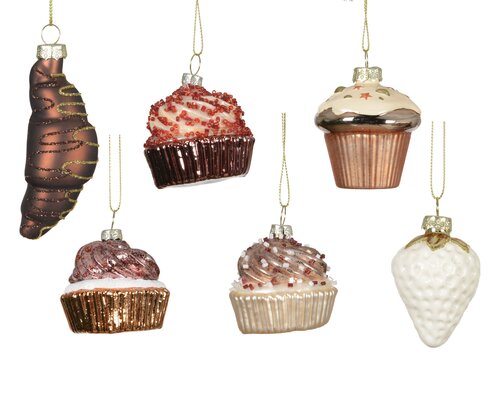 Cake glas matt w beads, assortie, Ø 6 cm x H 6,2 cm, keuze uit 1 stuks