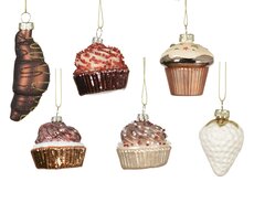Cake glas matt w beads, assortie, Ø 6 cm x H 6,2 cm, keuze uit 1 stuks
