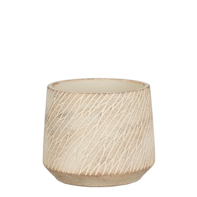 Camino pot rond taupe - h11,5xd13,5cm