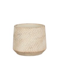 Camino pot rond taupe - h11,5xd13,5cm