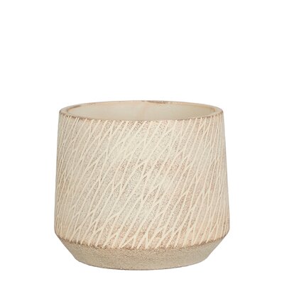 Camino pot rond taupe - h12,5xd15cm - afbeelding 1