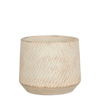 Camino pot rond taupe - h12,5xd15cm - afbeelding 1