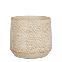 Camino pot rond taupe - h16,5xd18,5cm