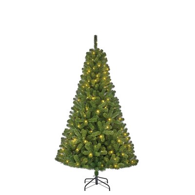 Charlton kerstboom led groen 280 LED 525 tips - H185 x Ø115 cm - afbeelding 1