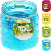 citronella kaars in glazen pot