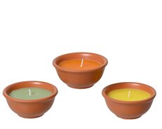 Citronella kaars wax L 11 B 11 H 5.1cm - afbeelding 1