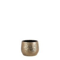 Clemente pot rond goud - h15,5xd19,5cm