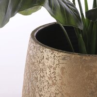 Clemente pot rond goud - h25,5xd32cm - afbeelding 2