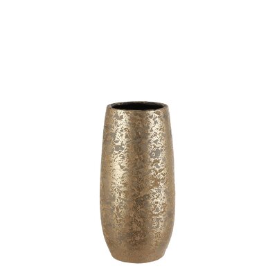 Clemente vaas rond goud - h35xd17,5cm