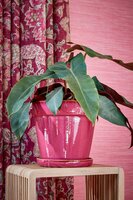 Clint pot met schotel roze - H20 x Ø20 cm - afbeelding 4