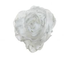 Roosclip polyester D 14 H 8.5cm winterwit - afbeelding 4