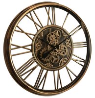 Clock gear, gold, dia 85 cm