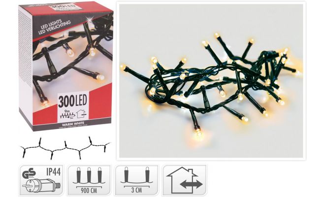 microcluster, 300led, warm wit, Led kerstverlichting - afbeelding 1
