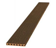 Composiet dekdeel houtstructuur (co-extrusie) 2,3 x 14,5 x 420 cm, bruin. - afbeelding 1
